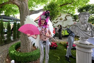 HG_ 189 Harald Glööckler feierte im Chateau Pompöös seine Geburtstagsfeier am 30.5.2022 in Kirchheim an der Weinstraße. Einer der Gäste war Manuel Flickinger (...