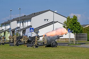 CoC_ 158 56th Artillery Command Change of Command Ceremony. Führungswechesle von Major General Andrew C. Gainey zu Major General John L. Rafferty, Jr.. Zeremonie auf dem...