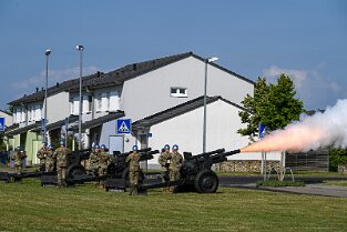 CoC_ 190 56th Artillery Command Change of Command Ceremony. Führungswechesle von Major General Andrew C. Gainey zu Major General John L. Rafferty, Jr.. Zeremonie auf dem...