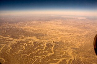 Ägyptische Wüste mit 